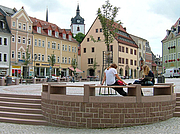 Zentrum von Mittweida mit Marktplatz