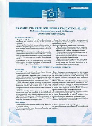 Seite 1 der EU-Charta 2021-27
