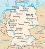 Location of Mittweida within Germany